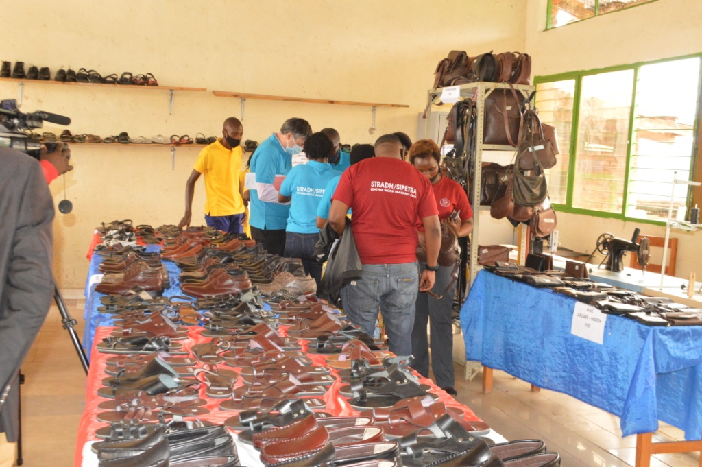 STRADH leather production center in a promising state to Rwanda Polytechnic Accreditation